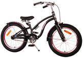 TPFSports Miracle Cruiser Kinderfahrrad - Mädchen - 18 Zoll - Rücktritt + Handbremse - Mattschwarz
